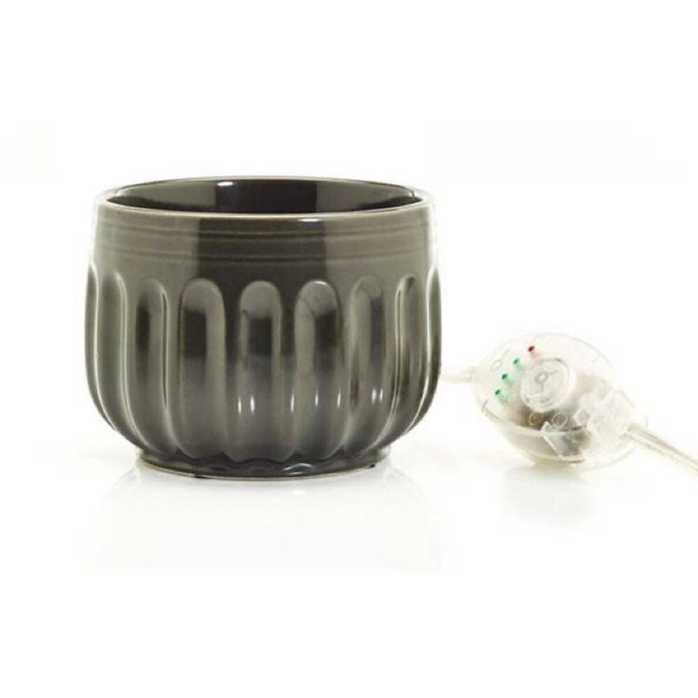 Gold Canyon Candles Charcoal Gray oil wax warmer with Timer
